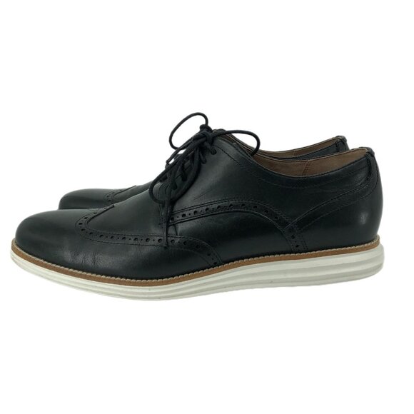 Cole Haan Black Leather Oxford Loafers | Breathable Comfort main image 3